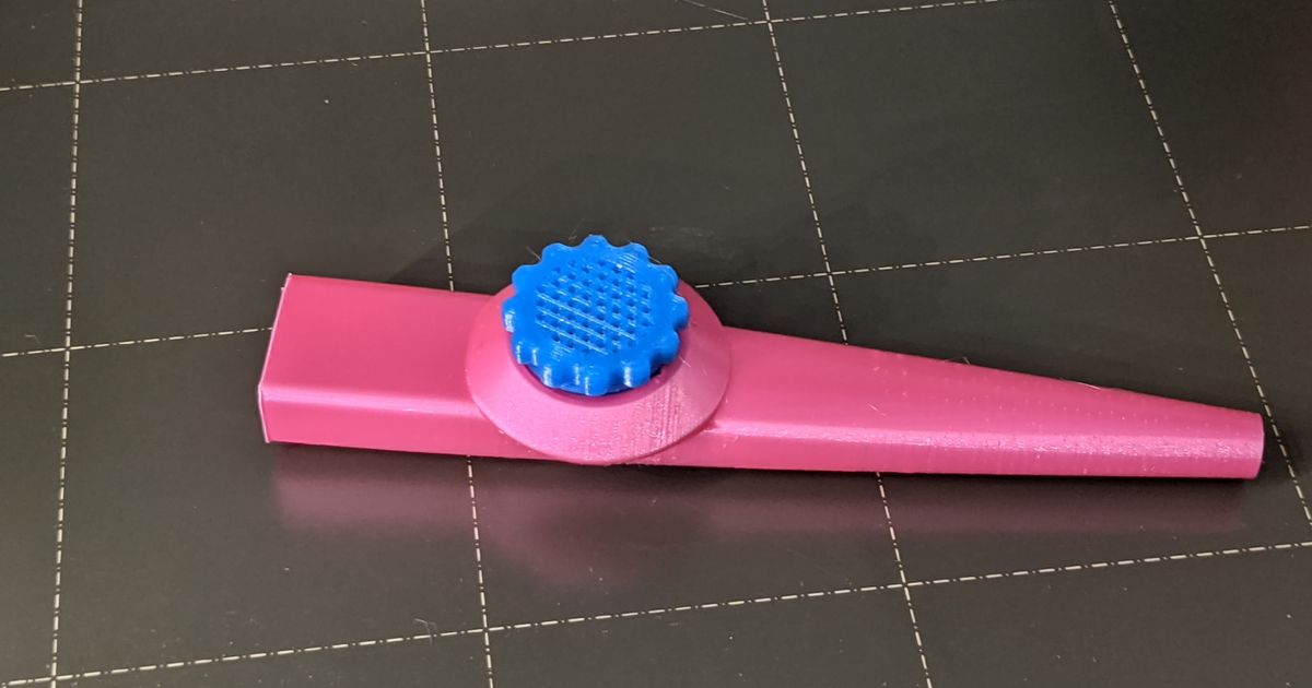 seguro dedos Kazoo noz vermelho baixar livre stl modelo printablescom 3d modelos brinquedos jogos 3D print model - Mito3D