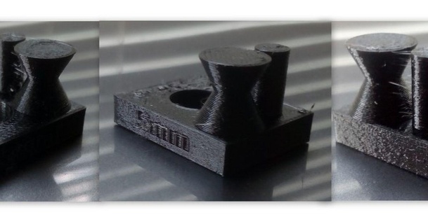 schnell Drucker Material Prüfung Juancallo download frei stl Modell Printablescom 3d Modelle Richtigkeit Kalibrierung Zylinder Kegel 3d print model - Mito3D