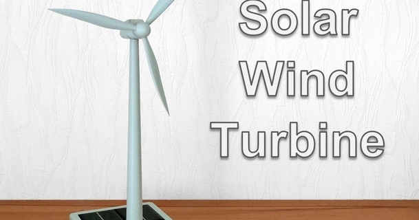 Solar Wind Turbine Philipp download frei stl Modell Printablescom 3d Modelle Hobby Macher Elektronik Motor Generator Photovoltaik photovoltaik 3d print model - Mito3D