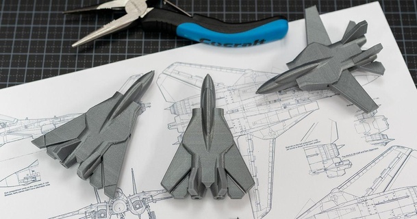 print-in-place articulated f14 jet fighter improved wingdesign agepbiz download free stl model printablescom 3d models toys & games vehicles printinplace topgun 3d print model - Mito3D