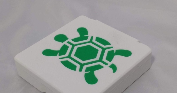 tartaruga incrustação caixa camada 3d baixar livre stl modelo printablescom modelos passatempo fabricantes organizadores recipiente 3d print model - Mito3D