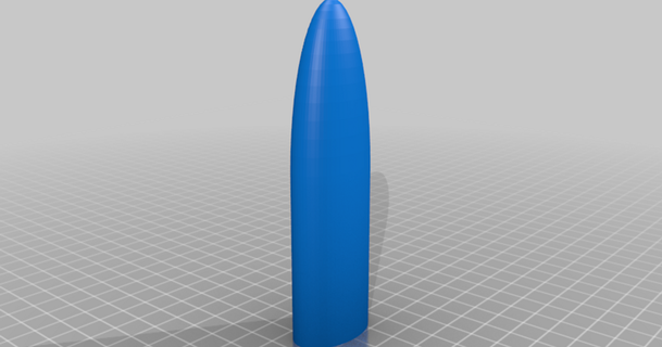 customizable nose cone elf dlg miniellipse download free stl model printablescom 3d models hobby & makers rc robotics bulges glider 3d print model - Mito3D