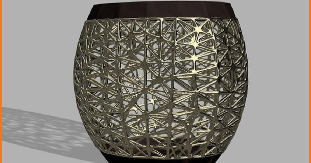 bol abstrait conception 3d poèmes Télécharger libre stl modèle imprimablescom modèles Ménage décor art vase 3d print model - Mito3D