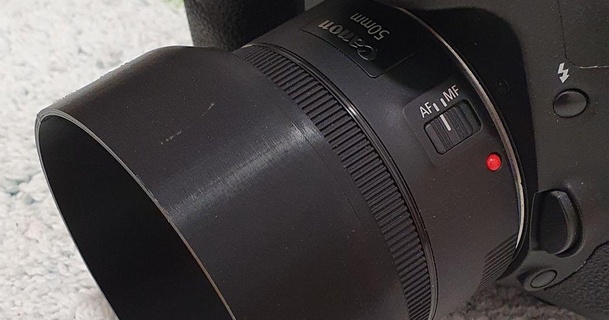 canon ef 50mm stm lente capucha Sergey descargar gratis stl modelo imprimiblescom 3d modelos artilugio foto vídeo 3d print model - Mito3D