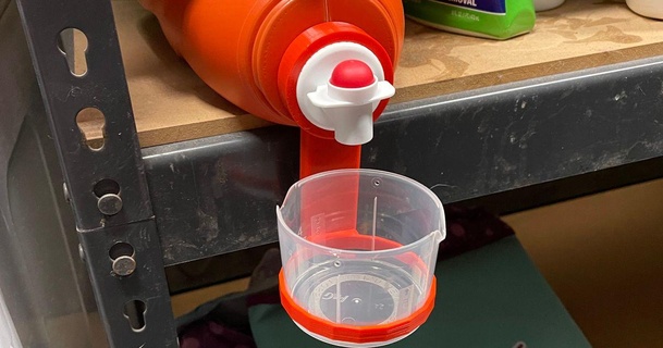 remix detergent cup holder larger ring apanzerj download free stl model printablescom 3d models household house equipment 3d print model - Mito3D