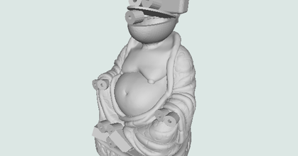 chiflado monstruo Buda Miguel descargar gratis stl modelo imprimiblescom 3d modelos juguetes juegos acción cifras estatuas baño 3d print model - Mito3D
