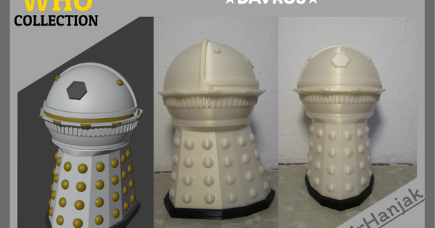 docteur OMS Dalek empereur 1975 Davros mrhanjak Télécharger libre stl modèle imprimablescom 3d modèles jouets Jeux action figures statues Docteur Who 3d print model - Mito3D