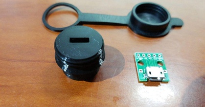 prueba micro USB conector blazek descargar gratis stl modelo imprimiblescom 3d modelos pasatiempo hacedores electrónica 3d print model - Mito3D