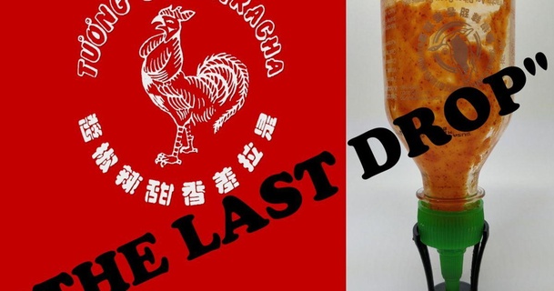 Sriracha laissez tomber hisfanteur Télécharger libre stl modèle imprimablescom 3d modèles Ménage cuisine titulaire soutien sauce piquante 3d print model - Mito3D