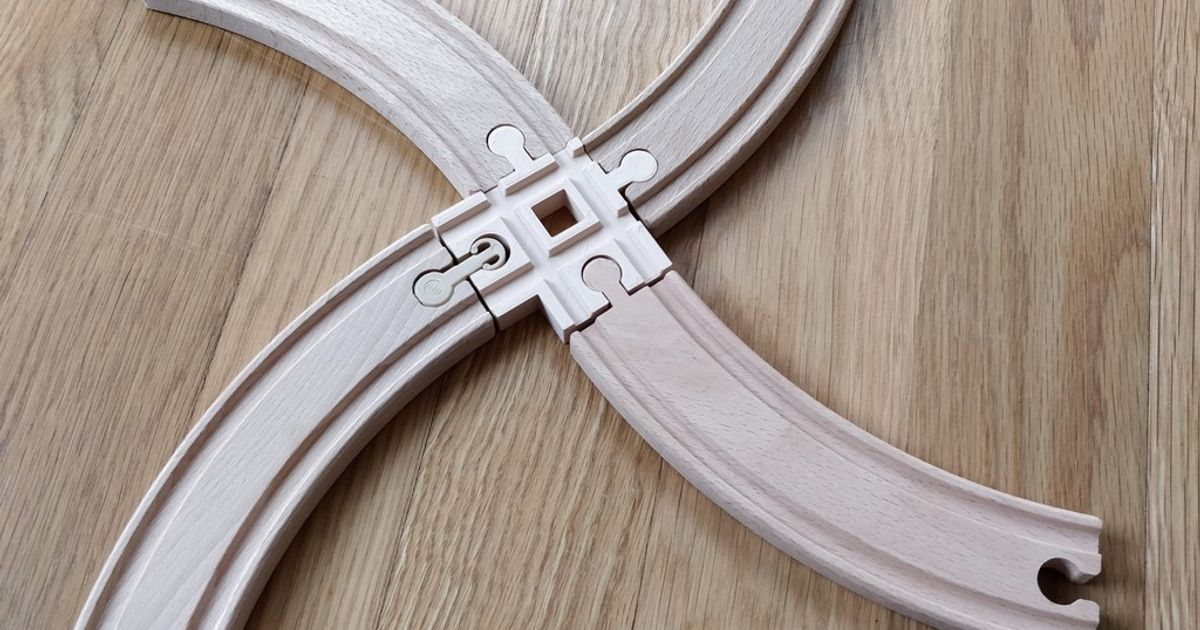 ahşap tren geçit Francis indir Bedava stl model printablescom 3d modeller oyuncaklar oyunlar dış mekan canlılık ikeatraintrack Lillabo woodentrack tahta 3D print model - Mito3D