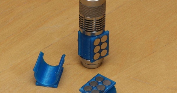 magnetic sipik sk68 holder ornotermes download free stl model printablescom 3d models hobby & makers tools clamp flashlight magnet 3d print model - Mito3D
