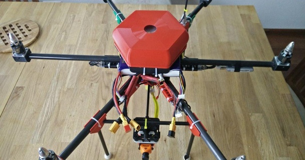 hexacopter multicopter 3d printed mk3 lowres download free stl model printablescom 3d models hobby & makers rc & robotics 3d print model - Mito3D