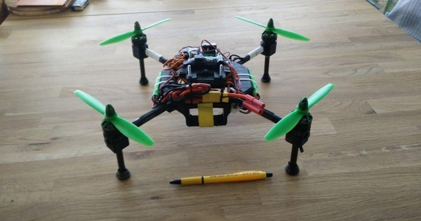 Mini Quadcopter niedrige Auflösung download frei stl Modell Printablescom 3d Modelle Hobby Macher rc Robotik Multikopter Rahmen 3d print model - Mito3D