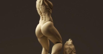 su perisi flioink indir Bedava stl model printablescom 3d modeller Sanat tasarım heykeller kadın çıplaklık poz şekil vermek 3d print model - Mito3D