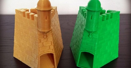 dado Torre garitta castillo san felipe collina charliedrums Scarica gratuito stl modello printablescom 3d Modelli giocattoli Giochi tavola gioco 3d print model - Mito3D