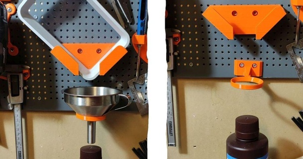 biltema pegboard resin vat drip holder ippe download free stl model printablescom 3d models hobby & makers tools dripper resinvat 3d print model - Mito3D