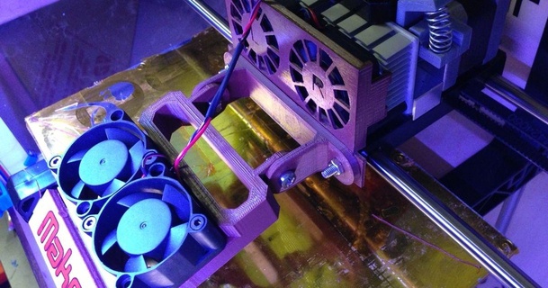 raffreddamento fan montare guardia drandolph Scarica gratuito stl modello printablescom 3d Modelli stampanti Accessori makerbot pla replicatore 3d print model - Mito3D