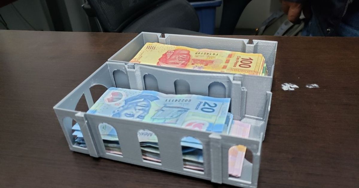 banknote organizer bearlord download free stl model printablescom 3d models household office money 3D print model - Mito3D