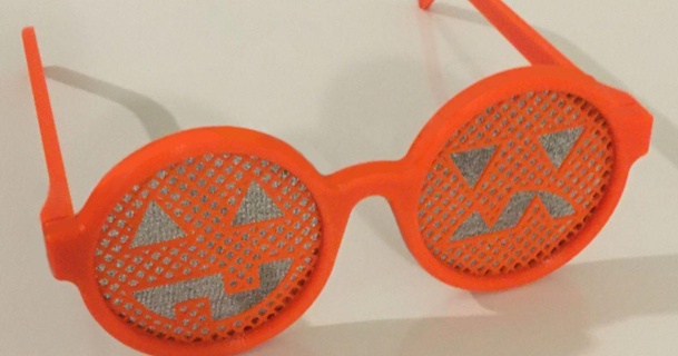 Halloween lunettes majorocd Télécharger libre stl modèle imprimablescom 3d modèles saisonnier dessins l'automne 3d print model - Mito3D