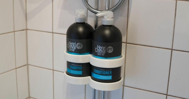 shampoo holder hallonhatt download free stl model printablescom 3d models household bathroom shampooholder 3d print model - Mito3D