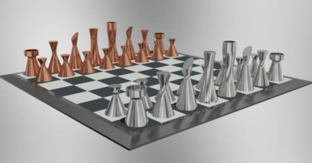 moderno xadrez conjunto Levante baixar livre stl modelo printablescom 3d modelos brinquedos jogos borda 3d print model - Mito3D