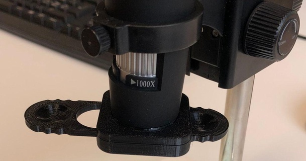 USB microscopio filtrar soporte diseño descargar gratis stl modelo imprimiblescom 3d modelos aprendizaje objetos microscopía polarizador usbmicroscopio 3d print model - Mito3D