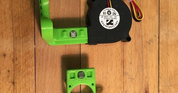 e3d v6 Titan Extruder Zyklon Schicht Ventilator Modell ntdesign download frei stl Printablescom 3d Modelle Drucker Upgrades 3d print model - Mito3D