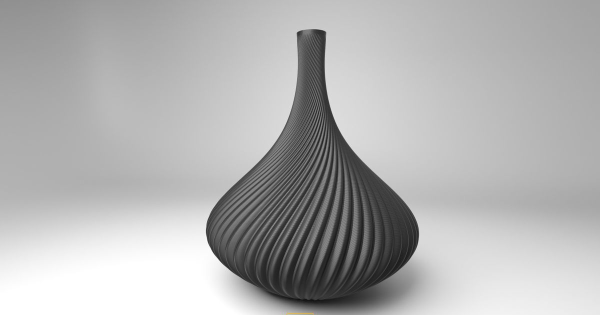 freezing pixels - organic vase 02 freezingpixels download free stl model printablescom 3d models art & design sculptures decoration gift organicshape prusai3mk3 twistedvase 3D print model - Mito3D