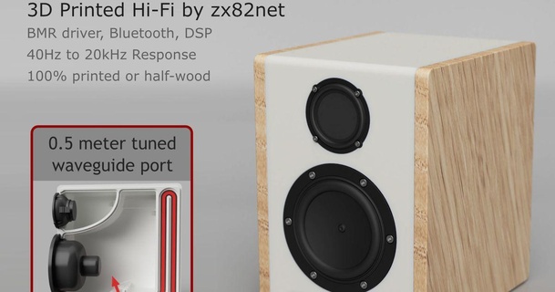 lcm monitor speaker - 40hz waveguide bluetooth dsp zx82net download free stl model printablescom 3d models gadgets audio bluetoothspeaker 3d print model - Mito3D