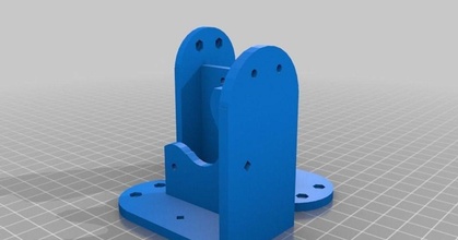 drawbot motor mounts makerblock download free stl model printablescom 3d models hobby & makers rc robotics openscad polargraph 3d print model - Mito3D