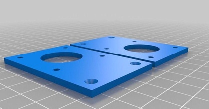 thing-a-day 5 stepper motor mount makerblock download free stl model printablescom 3d models hobby & makers rc robotics openscad drawbot 3d print model - Mito3D