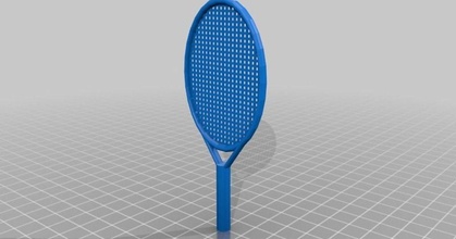thing day 16 openscad tenis raqueta fabricante bloques descargar gratis stl modelo imprimiblescom 3d modelos juguetes juegos 3d print model - Mito3D
