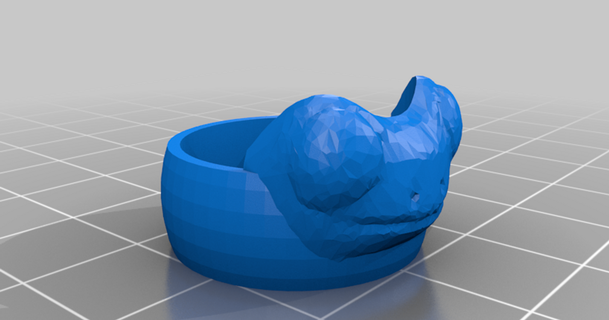 Fred Frosch Ring Nywad download frei stl Modell Printablescom 3d Modelle Mode Zubehör 3d print model - Mito3D