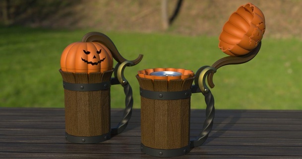 pump can stein cmdesign download frei stl Modell Printablescom 3d Modelle Haushalt Haus Ausrüstung Wettbewerb Dekoration Halloween halloweendecoration 3d print model - Mito3D