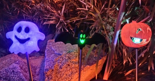 halloween yard solar rgb led toppers ghost bat jack-o-lantern mystoopidstuff download free stl model printablescom 3d models seasonal designs autumn & jackolantern 3d print model - Mito3D