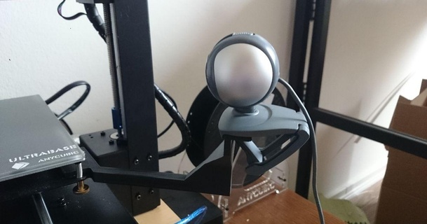 anycubic i3 mega webcam holder tierra download free stl model printablescom 3d models printers accessories anycubici3mega cameramount webcammount 3d print model - Mito3D