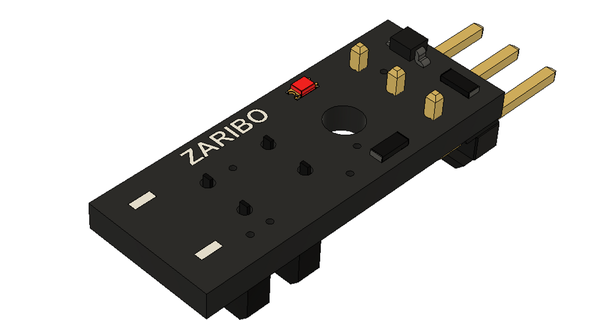 LED Prusa Filament Sensor Zaribo download frei stl Modell Printablescom 3d Modelle Drucker Upgrades Bär 3d print model - Mito3D