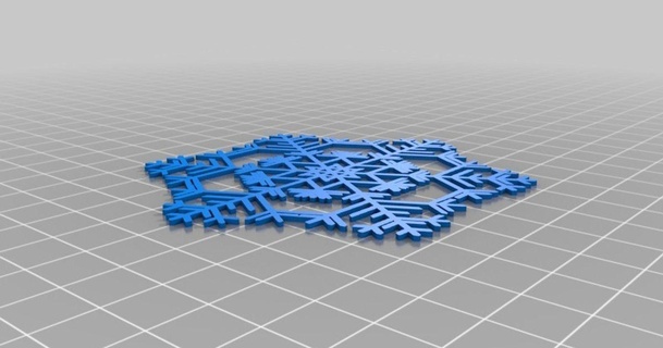 snowflake 1 marzsman download free stl model printablescom 3d models art & design designs customized 3d print model - Mito3D