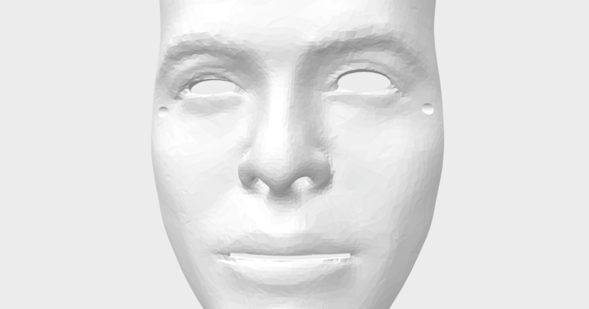micheal myers Halloween Maske cpt Kirche Gesicht Tom anderson Real Neo download frei stl Modell Printablescom 3d Modelle Kostüme Zubehör Masken 3D print model - Mito3D