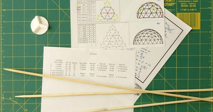 5mm bamboo skewer connectors geodesic dome makerblock download free stl model printablescom 3d models art & design sculptures geodesicdome 3d print model - Mito3D