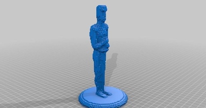 Oscar 8 bisschen Dave Bürgschaft Haus download frei stl Modell Printablescom 3d Modelle Kunst Design Skulpturen 8bit 3d print model - Mito3D