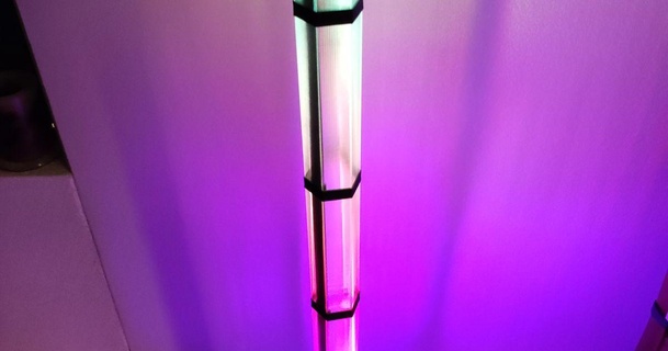 piso lámpara sagrado descargar gratis stl modelo imprimiblescom 3d modelos artilugio LED raya 3d print model - Mito3D