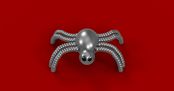 spider aaron schneider download free stl model printablescom 3d models seasonal designs autumn & halloween haloween multipleparts prusai3mk3 screwless 3d print model - Mito3D