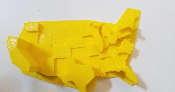 electoral college map makingthingsclt download free stl model printablescom 3d models learning objects 3d print model - Mito3D
