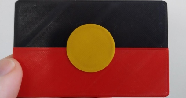 australian aboriginal flag r1nce download free stl model printablescom 3d models art & design designs 3d print model - Mito3D