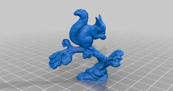 squirrel gdr ddr figurine - 3d scan openscan download free stl model printablescom models art & design sculptures 3dmodel animal animals figure 3d print model - Mito3D