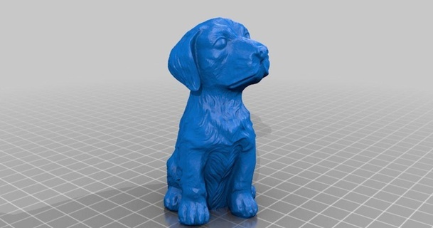 sitting dog - 3d scan openscan download free stl model printablescom models world & scans people 3dscan 3dscanner 3dscanning animal chien 3d print model - Mito3D