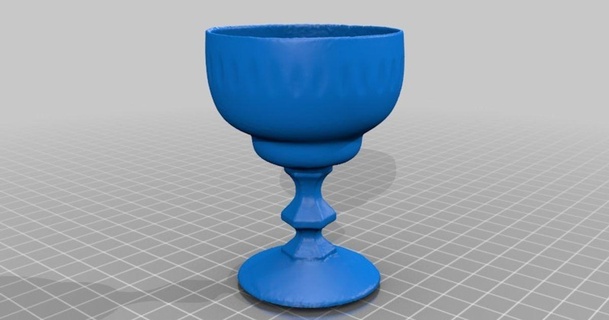 ancient crystal glas - 3d scan openscan download free stl model printablescom models world & scans people cup drinking drinkingglass glass 3d print model - Mito3D