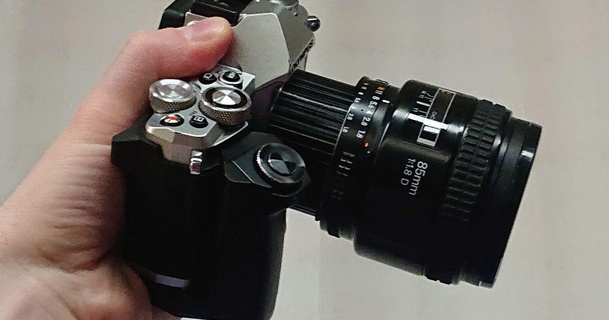 Nikon encontrar lente mft m43 Câmera corpo Ferdinand baixar livre stl modelo printablescom 3d modelos aparelhos foto vídeo adaptador 3d print model - Mito3D