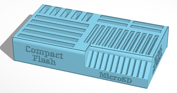 digital multi memory tarjeta soporte inicio delgado descargar gratis stl modelo imprimiblescom 3d modelos casa oficina titular Flash compacto envase dúo 3d print model - Mito3D